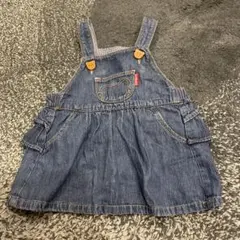 ベビー　80cm  女の子　ミキハウス　ホットビスケッツ　ジャンバースカート