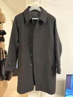 ユニクロ シングルブレストコート（千鳥格子） Mサイズ ダークブラウン