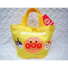 アンパンマン ミニ手提げ ミニトート 手提げ ドキン ばいきんまん イエロー