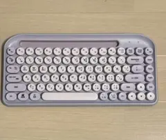 丸型ワイヤレスキーボード 3COINS スリコ タイプライター