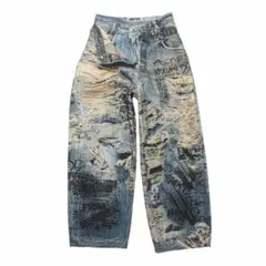 Acne Studios グラフィックデニムパンツ　ER46