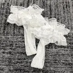 網タイツ　ニーハイソックス　コスプレ　ホワイト　ツイードバニーメイドセットアップのサムネイル