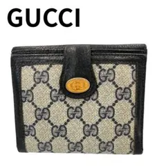 GUCCI グッチ 二つ折り財布 GG柄 キャンバス