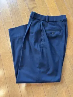 ユニクロ　タックワイドパンツ　ネイビー　XS