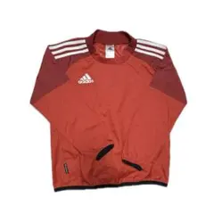【美品】adidas ウィンドブレーカー 130 オレンジレッド軽量 春秋用