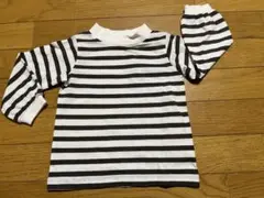 ストライプ柄長袖Tシャツ 90