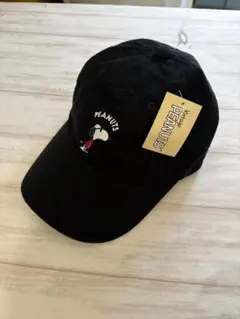 PEANUTS スヌーピー ブラックキャップ