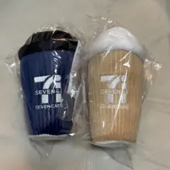 Happyくじ セブンイレブン B賞 セブンカフェぬいぐるみチャーム　2種