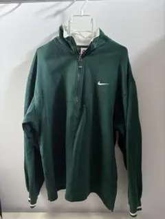Nike ダークグリーン ジップアップ トレーナー Mサイズ