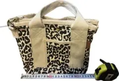 ヒョウ柄 レオパード柄 バッグ ショルダーストラップ付き 未使用 仕切り付き