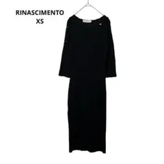 RINASCIMENTO 長袖　七分袖　ワンピース　イタリア　黒　XS