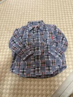 MIKI HOUSE チェック柄 長袖シャツ 80