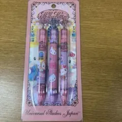USJ限定 ハローキティ ボールペン 3本セット