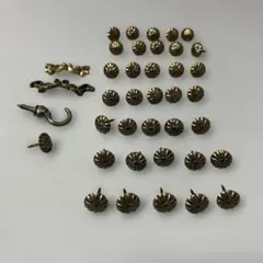 アンティーク調金属パーツETC ピンは36個