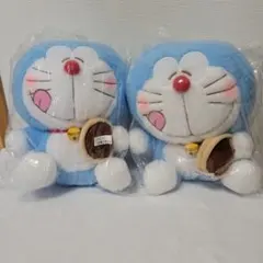 ドラえもん 赤いほっぺ Lぬいぐるみ どら焼き大好きVer. 2体セット