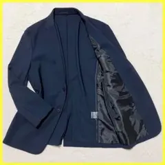 極美品 Theory ストレッチ 洗濯可 テーラード ジャケット 42 XL 紺