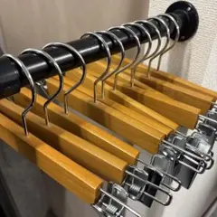 木製パンツハンガー　10本　まとめ売り　高級