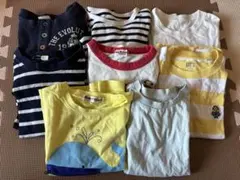 キッズ Tシャツ、ロンT まとめ売り 8枚セット 110cm ミキハウス、ムージ