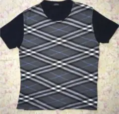 BURBERRY BLACK LABEL チェック柄Tシャツ