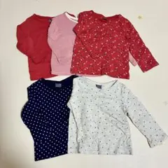 next 長袖Tシャツ 9-12ヶ月 5枚セット