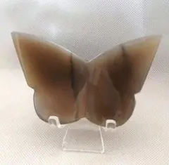 【新品】瑪瑙の蝶々　光を当てると瑪瑙の模様が浮かび出てきます。9-67