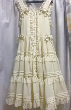 Metamorphose ピンタックティアードJSK 生成りのサムネイル