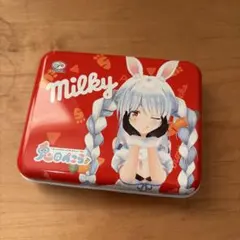不二家 Milky 兎田ぺこら コラボ缶ケース