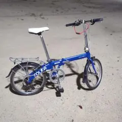 お盆発送DAHON route 折りたたみ自転車 青　美品中古　室内保管 お盆発送DAHON route 折りたたみ自転車 青 美品中古 室内保管