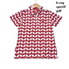 【限定・Mサイズ】ルコックゴルフリーフモチーフ レディースウェアUVケア吸汗速乾