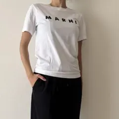MARNI マルニ ロゴ Tシャツ 半袖 ホワイト サイズ38のサムネイル