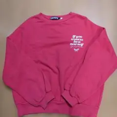 【ZIDDY】 赤 トレーナー 140