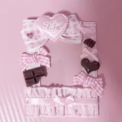 硬質ケース デコケース ハンドメイド ピンク チョコ