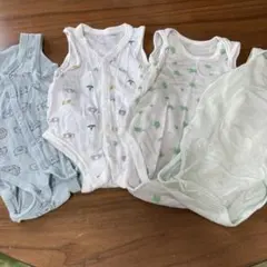 ベビー肌着 動物柄 70cm 4枚セット