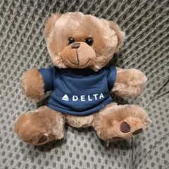DELTA航空 テディベア　ぬいぐるみ Tシャツ付き　エアーアラインスグッズ