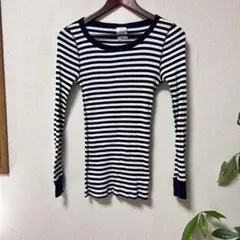 美品　HYKE トップス　ボーダー　コットン　　日本産