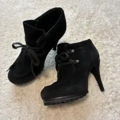ASH(アッシュ)スエードヒールショートブーツ