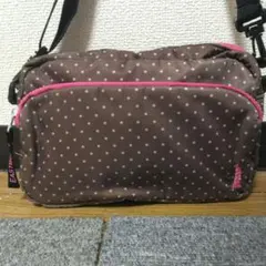 EASTPBOY イーストボーイブラウン 水玉 ショルダーバッグ