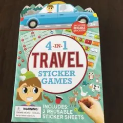 英語の勉強にも 4in1トラベルステッカーゲーム