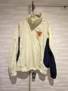 Umbro ナイロンジャケット クリーム色/ネイビー