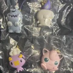 ポケモン　ぺたんこマスコット　ボチ　ヒトモシ　フワンテ　プリン　セット