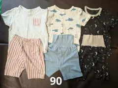 西松屋　ベビーパジャマ 90cm　3着セット　男の子　まとめ売り　夏用　半袖