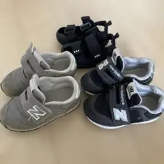 ベビーシューズ3点セットNew Balance グレー ブラックスニーカー