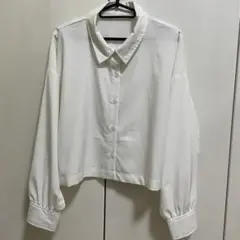 ショート丈 Yシャツ ブラウス