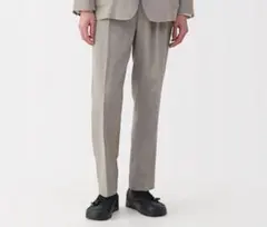 【MUJI LABO】リネン混ウールストレートパンツ