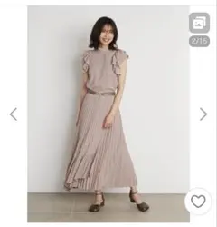SNIDEL ノースリーブ プリーツスカート　セットアップ