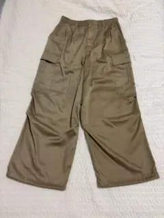 MONO-MART ワイド カーゴパンツ ベージュ Ｌサイズ