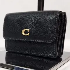 【未使用級】 COACH 三つ折り財布 ミニトライフォールド ネイビー 2025年最新】コーチミニトライフォールドの人気アイテム - メルカリ