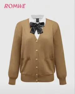 SHEIN カーディガン ブラウン S