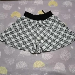 130 西松屋 チェック柄キュロットスカート