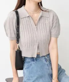 one after another NICE CLAUP 半袖ニットのサムネイル